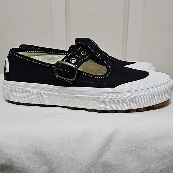 Vans Style 93 Mary Janes Black Canvas - Picture 3 of 10